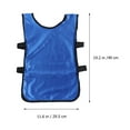 thumbnail image 4 of Yuangui 6pcs Blue Football Vest Kids Breathable Pinnies Scrimmage Vest Football Training Waistcoat Clothes for Child, 4 of 10