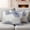 Blue, variant on Yellow White Outdoor Waterproof Pillow Covers, Abstract Grey Chrysanthemum Flower Floral Decorative Square Throw Pillowcase Sofa Cushion Sham for Patio/Couch/Chair, 16"x16" 2 Pack