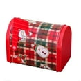 thumbnail image 2 of Fiudx Ofertas relámpago Caja de regalo de dulces navideños Caja de almacenamiento de hierro Buzón Adornos navideños, 2 of 3
