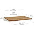 thumbnail image 7 of Seachrome Shafsl-185155-Twa Slimline 18-1/8" Wide Wall Mounted Teak Wood Shower Seat -, 7 of 7