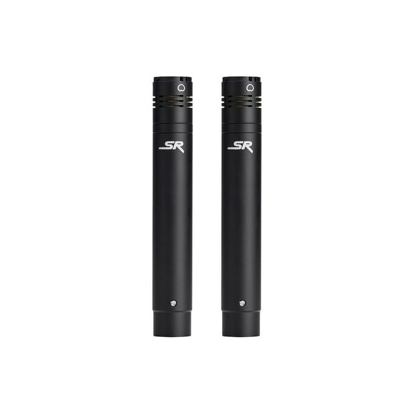 Stage Right by Monoprice SC100 Small Pencil Condenser Microphones with Interchangeable Omni Capsules - Pair