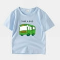 thumbnail image 4 of Vedolay Shirt Boys' Short Sleeve Button-Down Shirt Lightweight Breathable Summer Tops,Blue 3-4 Years, 4 of 5