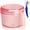 transparent rouge, variant on Denture Case with Denture Brush, Waterproof Denture Bath with Portable Denture Brush Holder,Partial Denture Case with Basket denture cups for soaking dentures