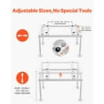 thumbnail image 4 of Adjustable Mini Split Ground Stand - Heavy Duty Anti Vibration Base for 9000-36000 BTU AC Units, 4 of 11