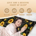 thumbnail image 4 of KLL Ultra Soft Microfiber Body Pillow Cover/Pillowcases 20"x54" with Hidden Zipper Closure-Flower, 4 of 8