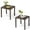 Brown, variant on Pellebant 16" Outdoor Side Table, All-Weather Square Metal Patio End Table for Garden, Porch, Deck, Backyard, Black
