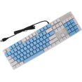 thumbnail image 2 of HUGFEGWE CFTIGIW 104 Key Mechanical Keyboard Blue Switch RGB USB Wearproof Scratch Gaming Keyboard White Gray Mechanical Gaming KeyboardMechanical KeyboardBlue Switch Mechanical Gaming U2536-26935, 2 of 9