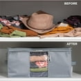 thumbnail image 2 of Hold N' Storage Clothes Storage Bag Organizer with Cedar Insert to Protect from Moth - Set of 2, Gray, 2 of 9