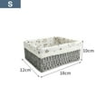thumbnail image 2 of Handmade Rattan Storage Basket Toys Snacks Storage Bins Decorative Baskets for Tabletop Kitchen Bedroom Living Room, 2 of 9