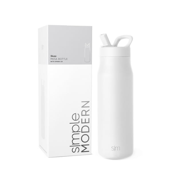 Botella de agua Simple Modern Mesa de acero inoxidable con aislamiento de 1 litro
