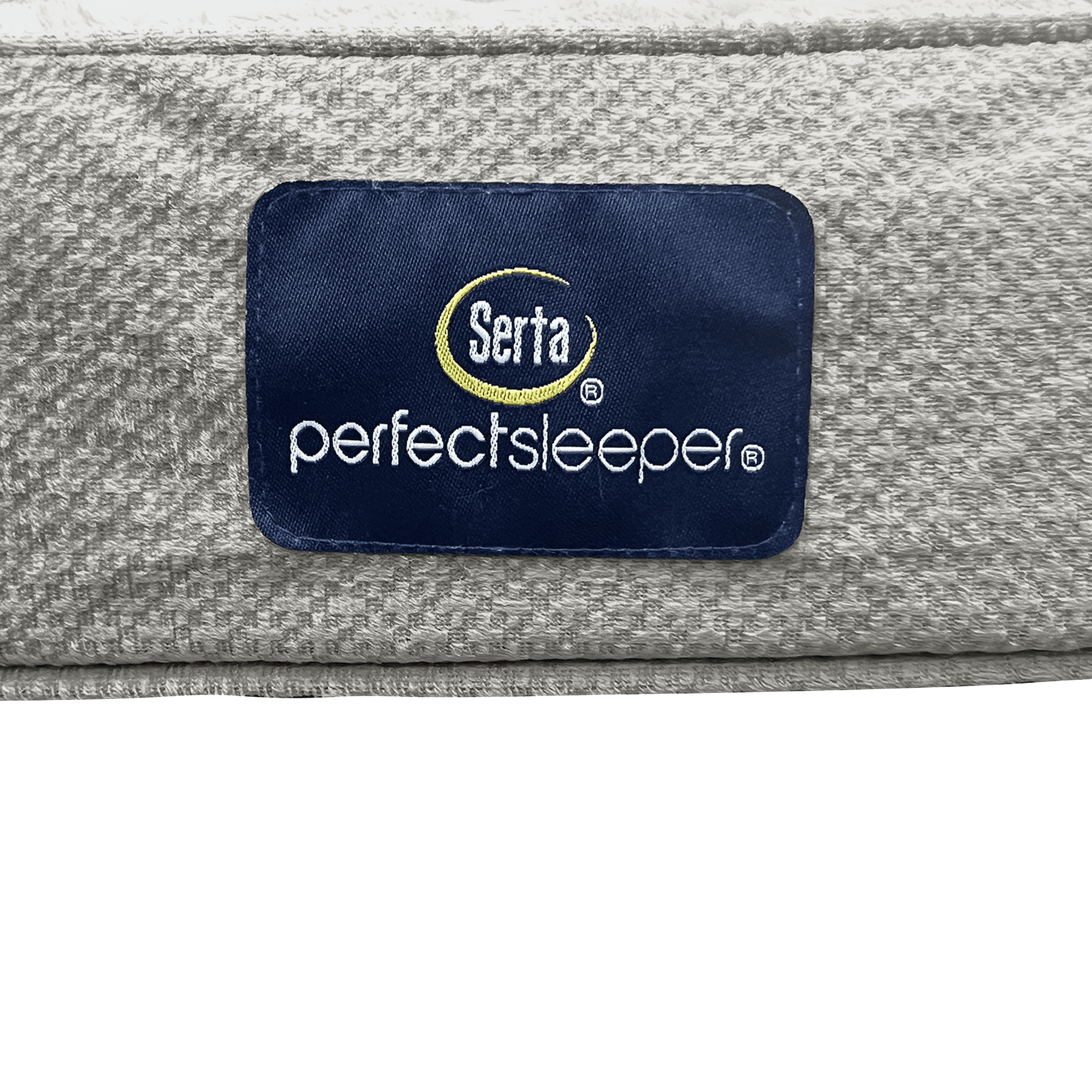 Serta Quilted Orthopedic Bolster Couch Cat & Dog Bed, Gray, Small
