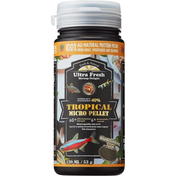 Tropical Micro Pellet Fish Food 330ml/130g for Small Tropical Fish