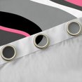 thumbnail image 4 of Feelyou Abstract Curtains Pack of 2 (42x84 Each), Grey Pink Stripes Curtains Blackout, 4 of 6