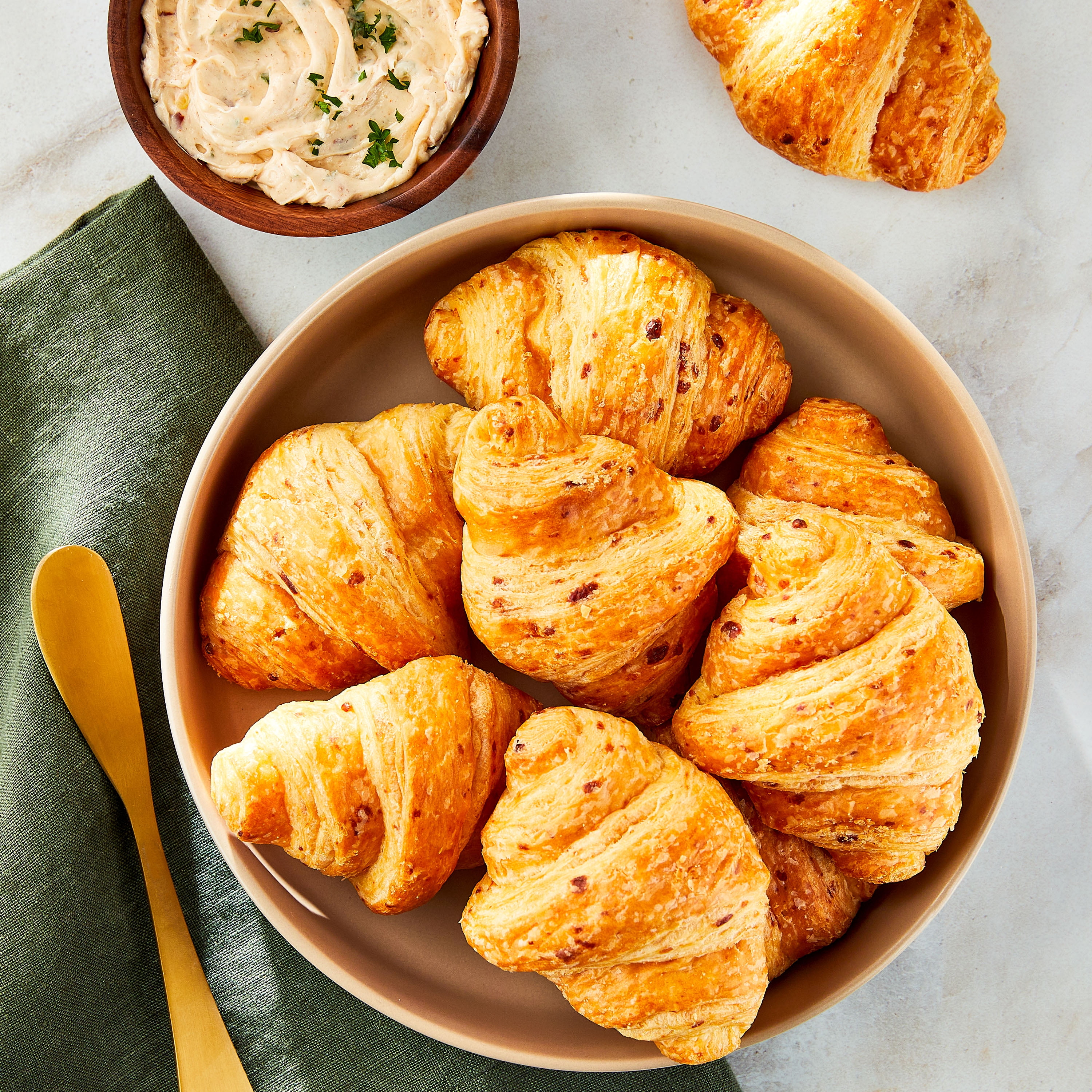 Marketside All Butter Mini Cheese Baked Croissants, 9.8 oz, 10 Count