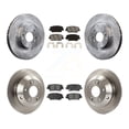 thumbnail image 1 of Transit Auto Front Rear Disc Brake Rotors and Semi-Metallic Pads Kit for Car 2014-2015 Kia Sorento with Red Painted Calipers K8S-102747, 1 of 11