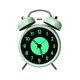 thumbnail image 1 of Reloj despertador retro de metal con dos campanas y luz nocturna, silencioso, sin tictac, analógico, de cuarzo, for escritorio, 1 of 4