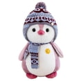 thumbnail image 1 of Muñeco de pingüino HUOGUO de peluche con sombrero y bufanda de 23 cm, 1 of 4