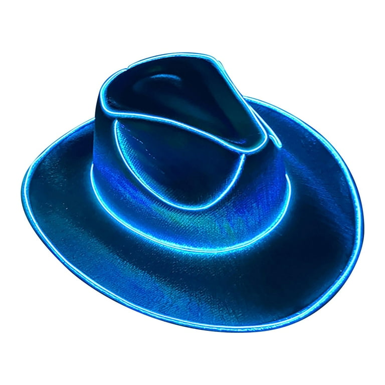 Cowboy Glitter Hat Adult Blue Cowboy Glitter Hat Adult Blue