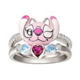 thumbnail image 1 of Ring Set for Women, Two-Piece Ring Jewelry, Best Gift for Christmas, Valentine's Day (Card Not Included), 1 of 9
