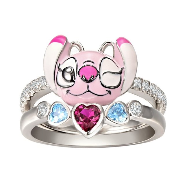 Ring Set for Women, Two-Piece Ring Jewelry, Best Gift for Christmas, Valentine's Day (Card Not Included)