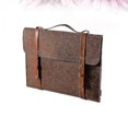 thumbnail image 2 of 1pc 12 Inch Laptop Handbag Simple Felt Laptop Protective Portable Laptop Bag Briefcase (light Brown), 2 of 3