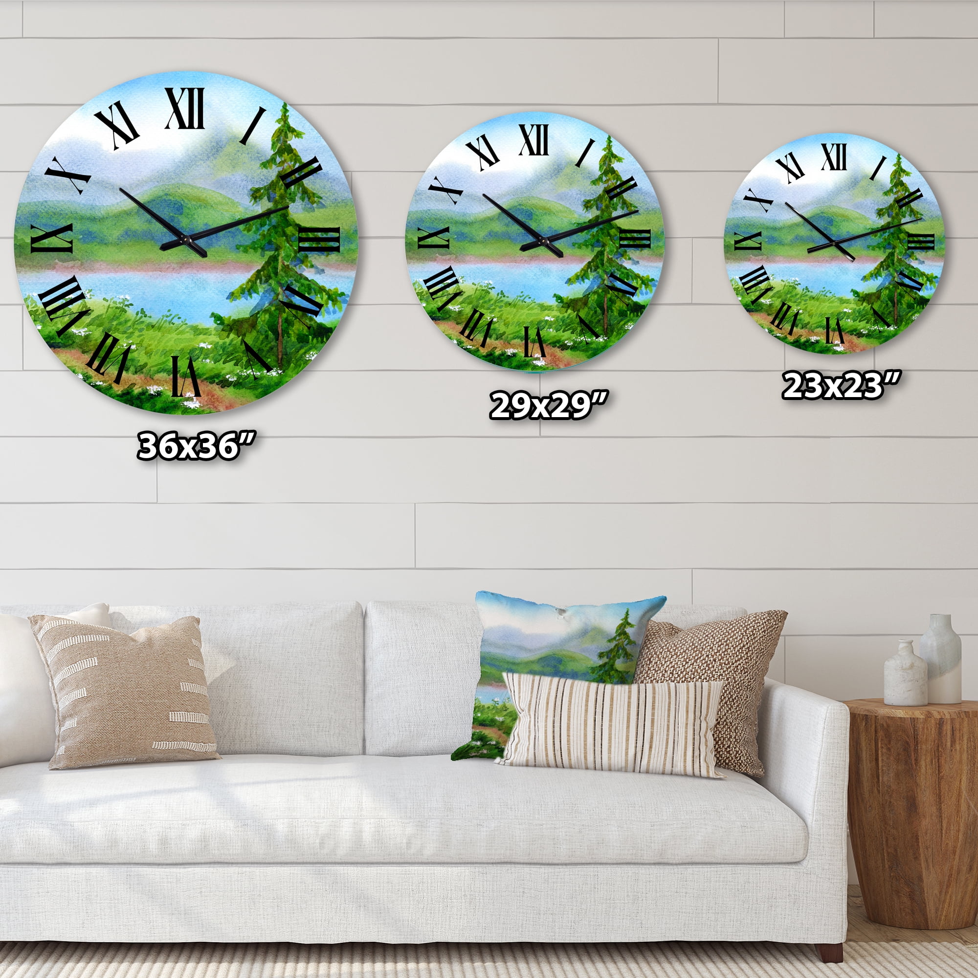 Designart 1 in Traditional Wall Clock