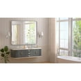 thumbnail image 3 of Keonjinn Brushed Nickel Vanity Mirror 30 x 36 inch Modern Metal Framed Rectangular Wall-Mounted Mirror for Bathroom(Horizontal/Vertical), 3 of 5