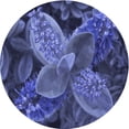 thumbnail image 1 of Ahgly Company Tapis Rond Lavable en Machine Intérieur Transitionnel Bleu, 6 Pieds Rond, 1 of 7