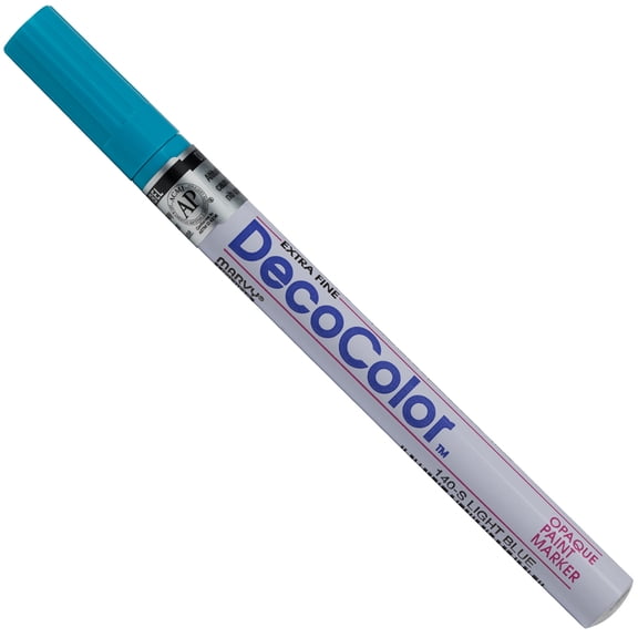 Marvy Uchida Extra Fine Line Opaque Paint Markers, Light Blue, Sold Individually