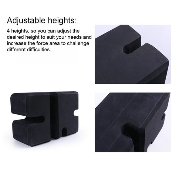 VONKY Bench Press Block Board Deep Squat 4 Height Weight Lifting Shoulder Arm with Grooves Portable Home Gym Strength Training