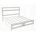 thumbnail image 4 of Madrid G02305B-QB Queen Bed with Sleek Gray Laminate Finish, 4 of 8