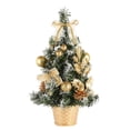 thumbnail image 1 of DOLITY Artificial Tabletop Mini Christmas Tree Decor Miniature Xmas Tree Golden, 1 of 9