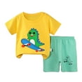 thumbnail image 1 of Ensemble de Pyjamas pour Enfants, Col Rond, Doux et Confortable, Tenues de Nuit pour Garçons de 5-6 Ans, 1 of 2