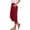 Red, variant on Linen Pants for Womens Casual High Waist Capri Pants Fashion Straight Solid Color Trousers Pleated Loose Palazzo Cropped Pant with Pocket