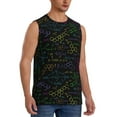 thumbnail image 2 of Balery Chemistry Formulas Men's Sleeveless Muscle Shirts Workout Tank Top, Moisture Wicking, Odor Protection-Large, 2 of 8