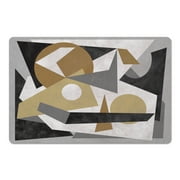 Creative Products Neutral Gray Abstract 27x18 Floor Mat