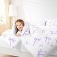 thumbnail image 4 of Castle Fairy Girly Ribbon Bow Queen Comforter Set,Dreamy Bow Tie Bedding Comforter Set, 4 of 8