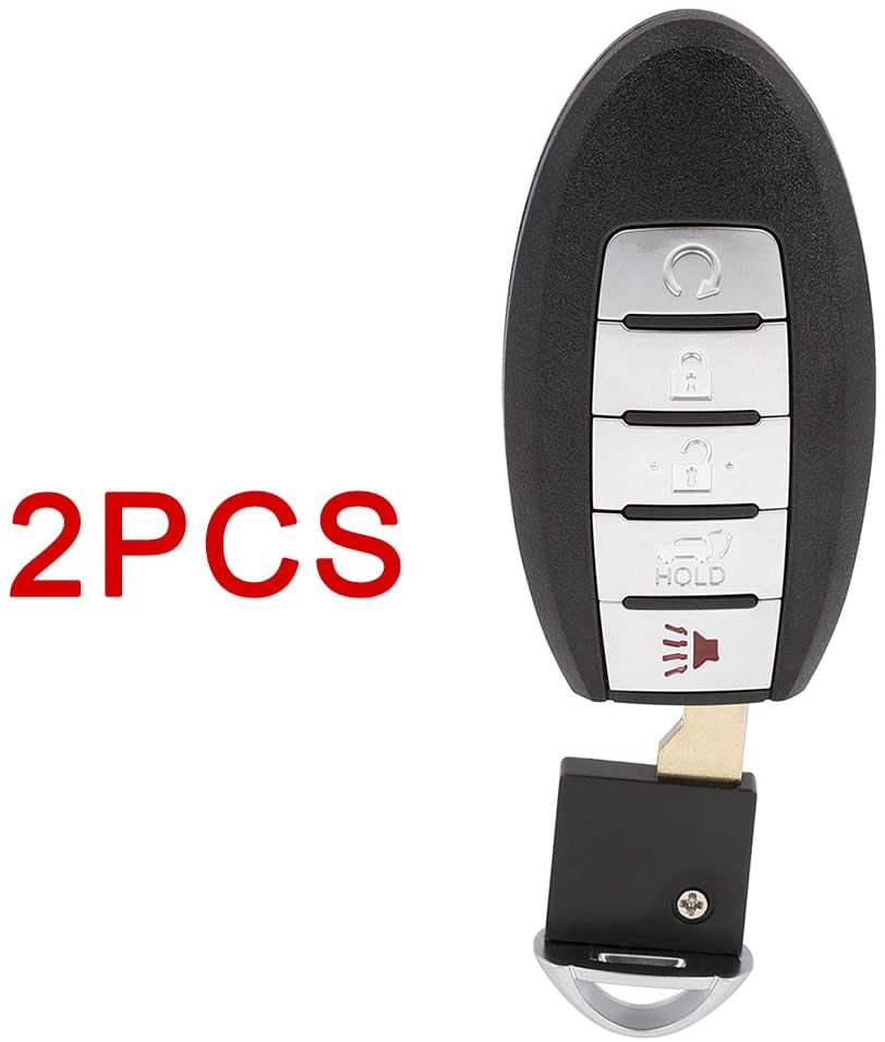 2PCS Remote Car Key Fob 5 Button 433.92MHz for Nissan Rogue 2017 2018