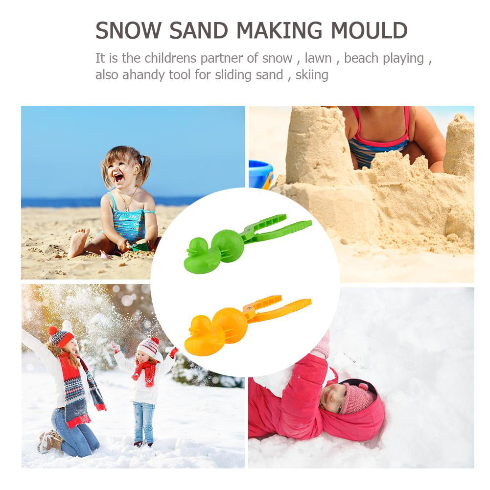 3D Duck Football Snowball Maker Mold Kid Winter Outdoor Snow Sand Making Mould 