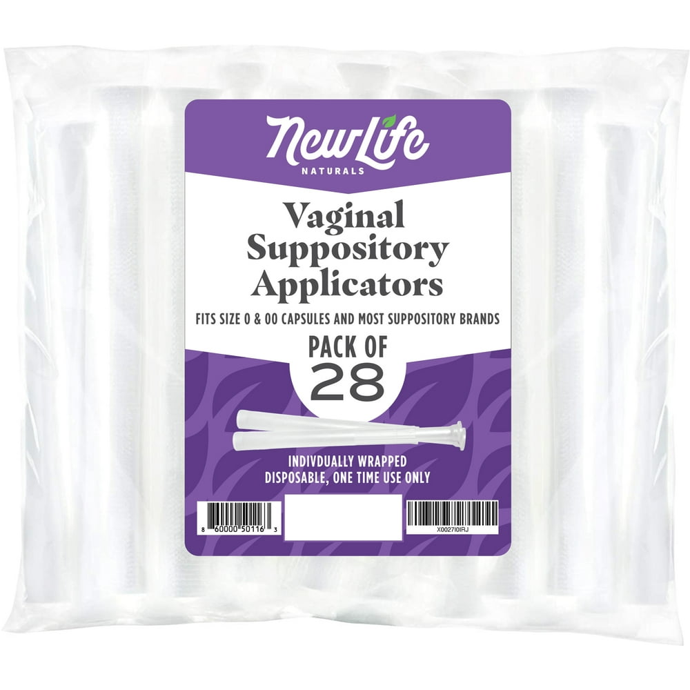 NewLife Naturals: Disposable Vaginal Suppository Applicators: Plastic