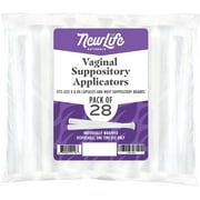 NewLife Naturals: Disposable Vaginal Suppository Applicators: Plastic Suppository Applicator for Women - For Boric Acid Suppositories, Yeast Infection Treatment-28 Pack