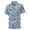 B-Sky Blue, variant on Mens T-Shirts Floral Printed Polo Shirts Wicking Tennis Short Sleeve Lapel Tops Tee Blouses