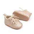 thumbnail image 4 of Hipattires Leather Shoes for Preemie Under $10 Casual Gold Solid Easy on Boys and Girls Shoes Learning to Walk, 4 of 6