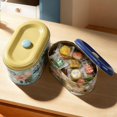 Decorative Metal Storage Tins with Lids, 2 Pack Floral and Bird Pattern ...