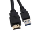 thumbnail image 4 of USB 3.0 HDMI a HDMI Cable de Extensión Línea Montaje Empotrado para Coches Auto (1 Metro / 2 Metros) Soledad Extensión USB HDMI a HDMI, 4 of 10