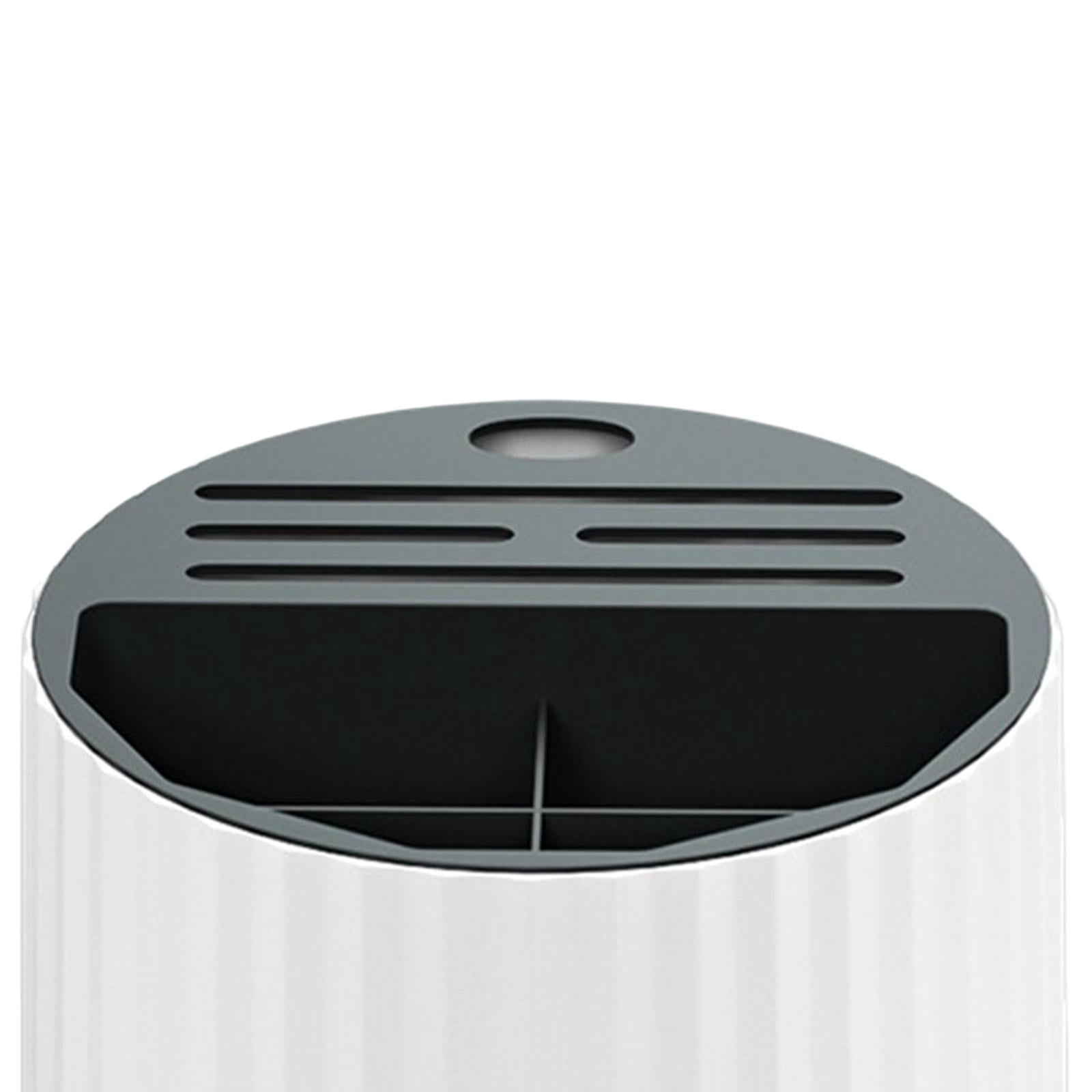 Fiocias Rotating Chopstick Drain Holder Kitchen Utensil Holder Kitchen Organizer Cutlery Black White