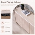 thumbnail image 5 of Aitjunz 66" Buffet Cabinet with Storage, Modern Sideboard w/Curved Edges & Adjustable Shelves, Cream, 5 of 7
