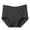 Black, variant on yunLCZ Women's Cotton Underwear High Waist Women's Solid Color High Waist Plus Size Loose Comfortable High Resilience Casual Underwear