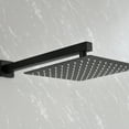 thumbnail image 5 of Matte Black Shower System Set with 10" Rainfall Shower Head & Handheld Sprayer, Solid Brass Luxury Shower Faucet Combo, cUPC Certified, Easy Install for Master Bathroom Remodel & Spa-like Experience, 5 of 19