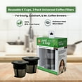 thumbnail image 3 of Reusable K Cups Compatible with Keurig, Cuisinart, & Mr. Coffee Brewers, 2-Pack, Stainless Steel Mesh, BPA Free, 3 of 6